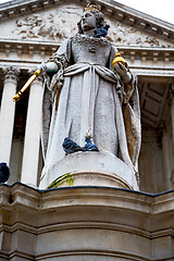 Image showing marble and statue in old city   london england