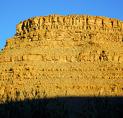 Image showing in   africa morocco the atlas valley dry mountain ground isolate