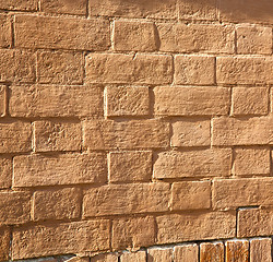 Image showing brick in  legnano      pavement of a curch and marble