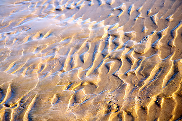 Image showing dune    africa  coastline wet sand beach near atlantic ocean