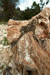 Image showing Rock salt on stones 