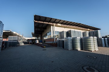 Image showing Factory exterior of a bottling facility