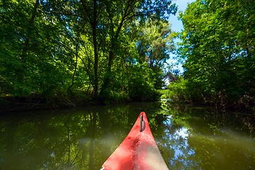 Image showing Canoe on a Lake