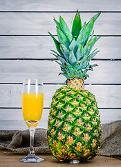 Image showing Juice from a pineapple