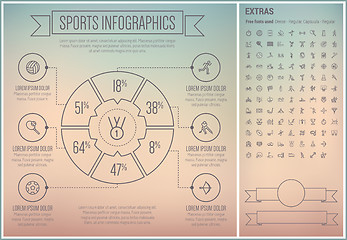 Image showing Sports Line Design Infographic Template