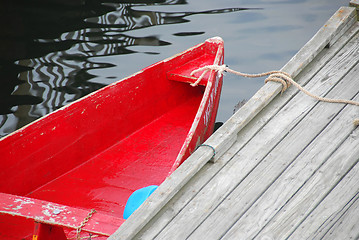 Image showing Red boat