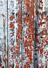 Image showing Old painted wooden texture.