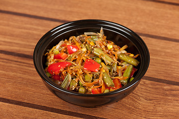 Image showing warm vegetable salad