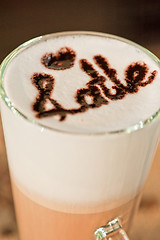 Image showing latte closeup