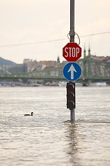 Image showing Flooded street