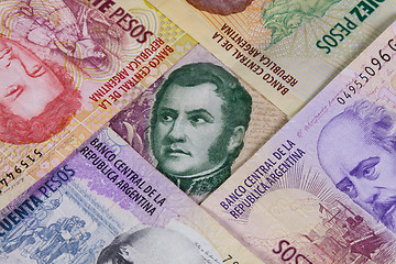 Image showing Various banknotes from Argentina 