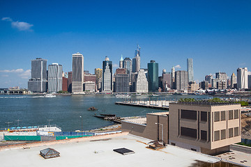 Image showing Manhattan skyline - New York, NYC