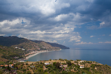 Image showing Before storm in Taormina, Sicily, Italy