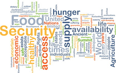 Image showing Food security background concept