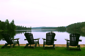 Image showing Lake chairs