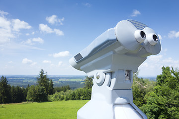 Image showing binoculars Hoher Peissenberg