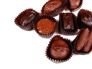 Image showing Chocolates on white 8