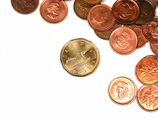 Image showing Canadian coins