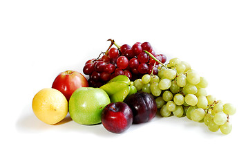 Image showing Fruits on white