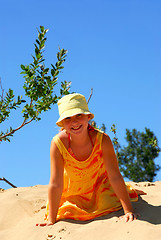 Image showing Girl beach