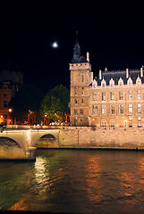 Image showing Nighttime Paris