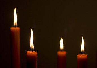 Image showing Four Candles for advent