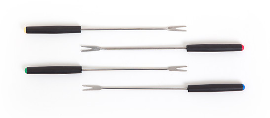 Image showing Set of fondue forks