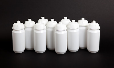 Image showing White water bottles