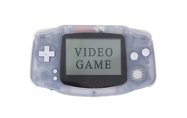 Image showing Old dirty portable game console with a small screen