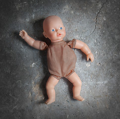 Image showing Abandoned doll