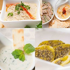 Image showing middle east food collage 