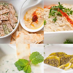 Image showing middle east food collage 