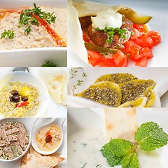 Image showing middle east food collage 