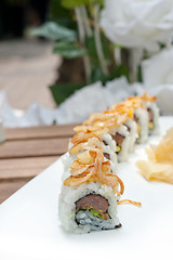 Image showing Japanese sushi rolls Maki Sushi 