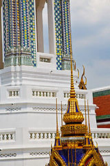 Image showing  thailand asia   in  bangkok  cross colors  roof wat      and  c