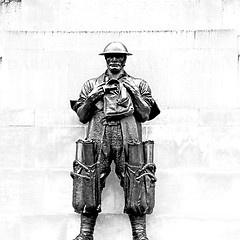 Image showing marble and statue in old city of 