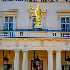 Image showing historic   marble and statue in old city of london england