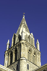 Image showing university of oxford, christ church cathedral steeple