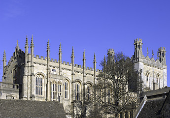 Image showing university of oxford, christ church cathedral steeple