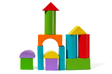 Image showing Wooden blocks