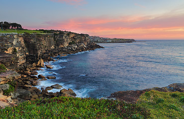 Image showing North Coogee headland at sunrise