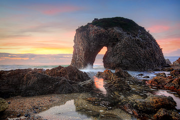 Image showing Horse Head Rock Australia sunrise