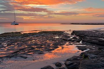 Image showing Sunset Jervis Bay Austtralia