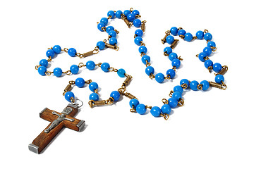 Image showing Blue rosary