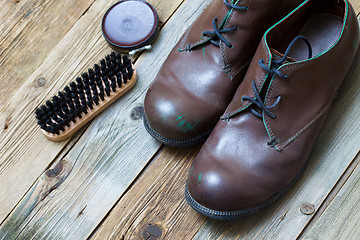 Image showing vintage brown shoes