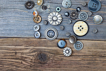 Image showing several vintage buttons