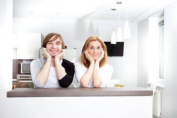 Image showing Smiling Couple  In New Home