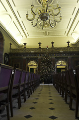 Image showing university of oxford, trinity college dining room