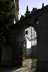 Image showing university of oxford, trinity college courtyard