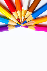 Image showing pencils on white background